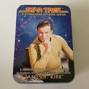 Star Trek Distinguished Officers Series 5 Metal James T. Kirk Collector Cards